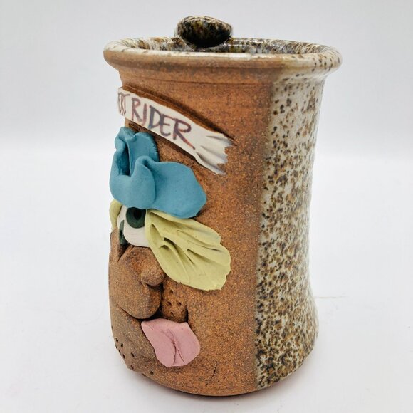 Ugly Face Mug Expert Rider 3D Ceramic Coffee Tea Humorous Cowboy Applied Handle - Picture 3 of 8